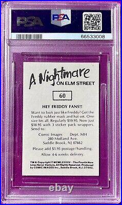 Johnny Depp 1988 Comic Images Nightmare On Elm Street #60 Glen Lantz PSA 8