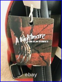 Loungefly The NIghtmare On Elm Street Freddy Krueger Sweater Mini Backpack New