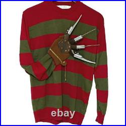 Mens Nightmare On Elm Street Freddy Krueger Jumper & Claw Set Halloween Costume