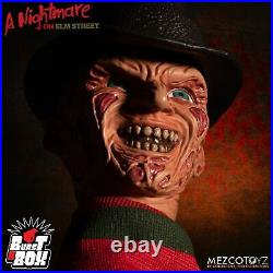 Mezco A Nightmare On Elm Street Freddy Krueger Burst Box Figurine