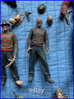 NECA Mezco Nightmare On Elm Street Friday The 13th Lot Of Action Figures Freddy