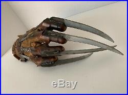 NECA Nightmare on Elm Street Freddy Krueger Glove Prop Replica horror Signed X 2