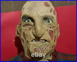 NECA Reel Toys Nightmare on Elm Street Freddy Krueger Lifesize Talking Bust RARE