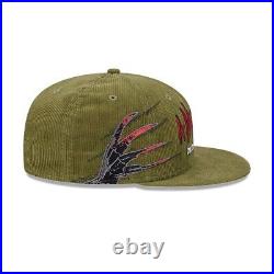 NEW ERA 59FIFTY Cap A Nightmare on Elm Street Corduroy Moss Green 14411754 New