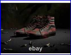 NEW Size 13 Vans X Horror Nightmare On Elm Street SK8-Hi Freddy Krueger Mens