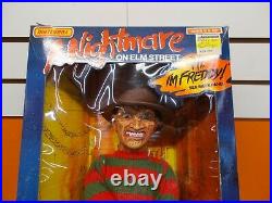 NIB Vintage Toy Matchbox Talking Freddy Kruger A Nightmare On Elm Street