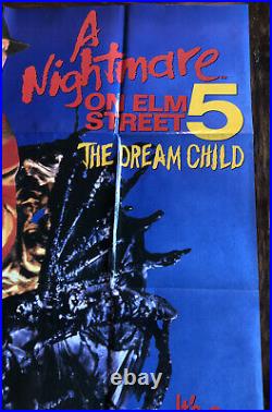 NIGHTMARE ON ELM STREET 5 DREAM CHILD 1989 VHS MOVIE POSTER 27x40 RARE PROMO