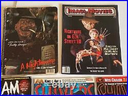 NIGHTMARE ON ELM STREET Freddy Krueger Horror Movie Magazine Notebook 11pc Lot