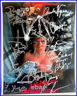 NIGHTMARE ON ELM STREET photo signed by 13 Johnny Depp Freddy Krueger Halloween