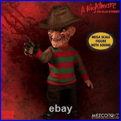 NIGHTMARE on Elm Street Freddy Krueger Mega Scale Talking Action Figure Mezco