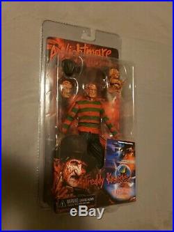 Neca Freddy Krueger Figure LOT Nightmare on Elm Street Part 1 2 3 4 5 6 Long Arm