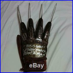 Neca Nightmare on Elm Street Freddy Kruger Glove Signed Prop Replica Collector