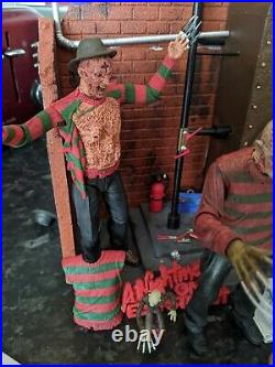 Neca horror figures bundle and custom dioramra nightmare on elm street