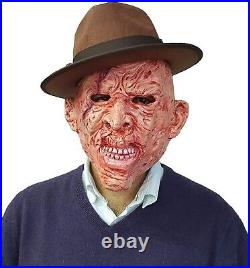 Nightmare Elm Street Freddy Burnt Man Mask & Claw Glove Halloween Fancy Dress