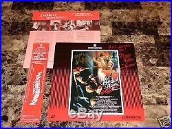 Nightmare On Elm Street 2 Rare Cast Signed Laserdisc Horror Movie Freddy Krueger