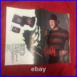 Nightmare On Elm Street 3 Dream Warriors- Freddy Fan Club Order Form 1987 -Rare