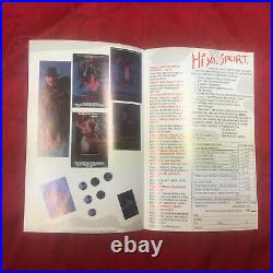 Nightmare On Elm Street 3 Dream Warriors- Freddy Fan Club Order Form 1987 -Rare