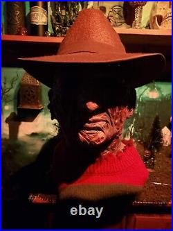 Nightmare On Elm Street Deluxe Freddy Krueger Mask with Shirt & Fedora