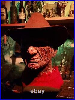 Nightmare On Elm Street Deluxe Freddy Krueger Mask with Shirt & Fedora