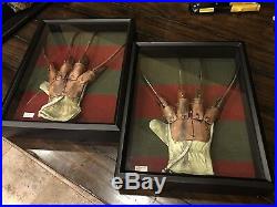 Nightmare On Elm Street Freddy Glove Prop Replica Horror Movie Display In Frame