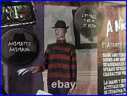Nightmare On Elm Street Freddy Kruger Life Size Halloween Animated Prop New