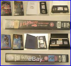 Nightmare On Elm Street & Freddy's Nightmares Big Box VHS Video Tape Ex Rental