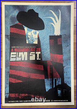 Nightmare On Elm Street Mondo Alamo Drafthouse Poster 2009 Methane Studios RARE