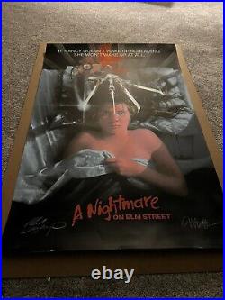 Nightmare On Elm Street Movie Poster Mondo Peak Signed Heather Langenkamp