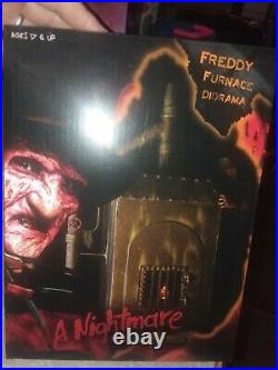Nightmare On Elm Street Neca Lot Set Sealed Misb Freddy Kruger Furnace Diorama