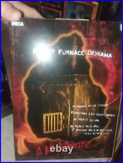 Nightmare On Elm Street Neca Lot Set Sealed Misb Freddy Kruger Furnace Diorama