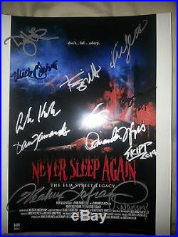 Nightmare On Elm Street Never Sleep Again Cast And Crew Signed 8x10 Photo