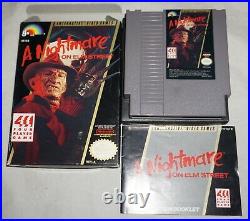 Nightmare On Elm Street (Nintendo NES) Complete in Box GREAT Shape