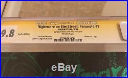 Nightmare On Elm Street Paranoid #1 CGC 9.8 SS ROBERT ENGLAND LEATHER GREEN FOIL