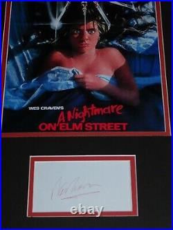 Nightmare On Elm Street SIGNED 11x17 Autographed display Wes Craven AUTO horror