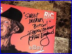 Nightmare On Elm Street SIGNED Freddy Krueger Vinyl LP Record Robert Englund COA