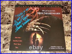 Nightmare On Elm Street Signed Freddy Krueger Laserdisc Wes Craven New Nightmare