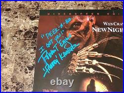 Nightmare On Elm Street Signed Freddy Krueger Laserdisc Wes Craven New Nightmare