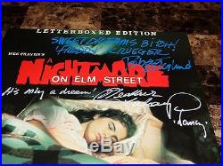 Nightmare On Elm Street Signed Laserdisc with Quotes! Horror Movie Freddy Krueger