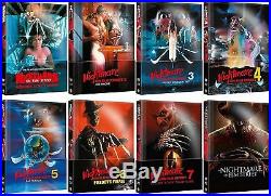 Nightmare on Elm Street 1-7 + Remake 8x Mediabook (Blu Ray+DVD) NEU/OVP