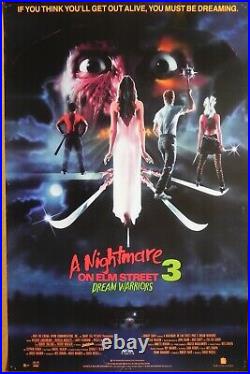 Nightmare on Elm Street 3 Dream Warriors 1987 Video Poster Robert Englund