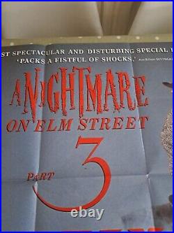 Nightmare on Elm Street 3 Dream Warriors Original Quad Movie Cinema Poster 1987