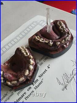 Nightmare on Elm Street 4 Lifesize Freddy Krueger Teeth Original Mold Movie Prop