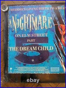 Nightmare on Elm Street 5 (1989) Quad Humphrey's art Jaz Coleman Killing Joke