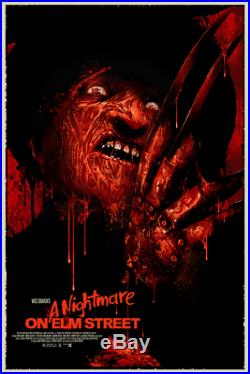 Nightmare on Elm Street Freddy Vance Kelly Poster Screen Print Art 24x36 Mondo