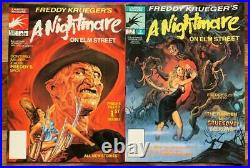 Nightmare on Elm Street Mags #1 & #2 complete RARE. (Marvel 1989) High Grade
