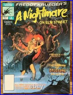 Nightmare on Elm Street Mags #1 & #2 complete RARE. (Marvel 1989) High Grade