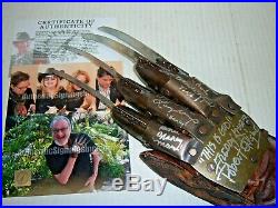 Nightmare on Elm Street cast Autographed Prop Replica Freddy Krueger Glove