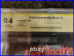 Nightmares on Elm Street #1 CBCS 9.4 Sign R Englund not CGC