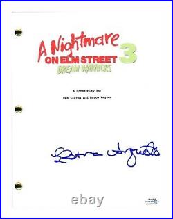 Patricia Arquette Signed A Nightmare on Elm Street 3 Dream Warriors Script ACOA