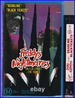 RARE VHS FREDDY'S NIGHTMARE ON ELM STREET THE SERIES FULL CLAMSHELL SET 8 Tape